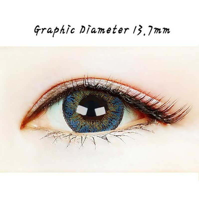 Close-up-Image-of-an-eye-wearing-Romantic-Paris-Blue-2pcs-6-Months-Colored-Contacts