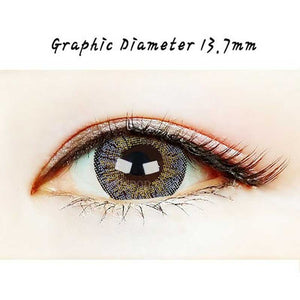 Close-up-Image-of-an-eye-wearing-Romantic-Paris-Grey-2pcs-6-Months-Colored-Contacts