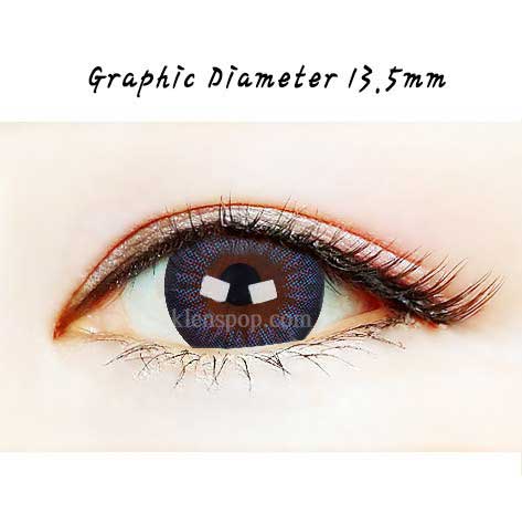 Close-up-Image-of-an-eye-wearing-Sio-Color-Lizzy-Blue-2pcs-6-Months-Colored-Contacts