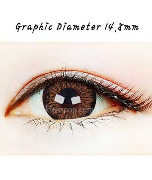 Close-up-Image-of-an-eye-wearing-Ta204-Brown-2pcs-6-Months-Colored-Contacts