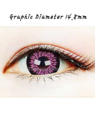 Close-up-Image-of-an-eye-wearing-Ta204-Pink-2pcs-6-Months-Colored-Contacts