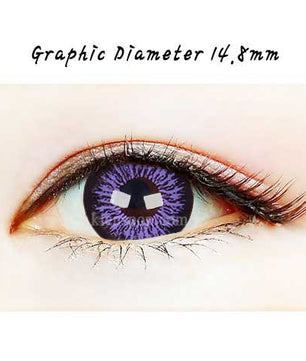 Close-up-Image-of-an-eye-wearing-Ta204-Violet-2pcs-6-Months-Colored-Contacts