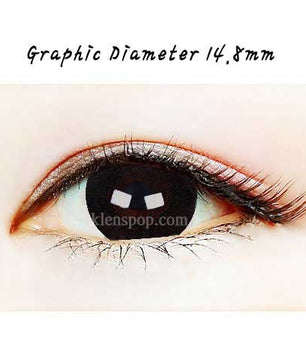Close-up-Image-of-an-eye-wearing-Ta64-Black-2pcs-6-Months-Colored-Contacts