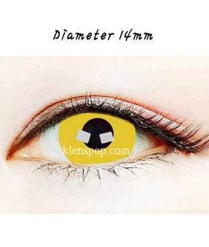 Close-up-Image-of-eye-005-Solid-Yellow-Halloween-Contact-Lenses