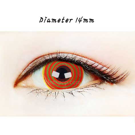 Close-up-Image-of-eye-029-Redish-Brown-Spiral-Halloween-Contact-Lenses