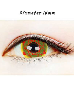 Close-up-Image-of-eye-045-Atomic-Yellow-Halloween-Contact-Lenses