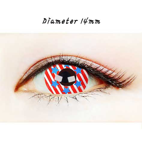 Close-up-Image-of-eye-067-Star-And-Stripes-Halloween-Contact-Lenses