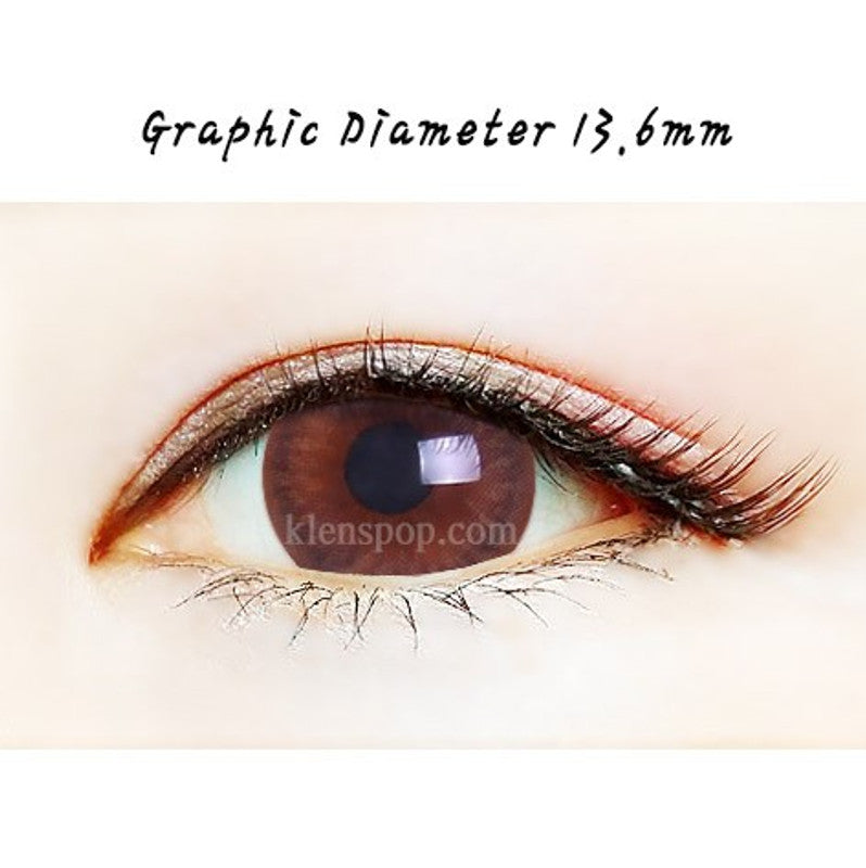 Close-up-Image-of-eye-Ann-Barbie-Brown-10pcs-Daily-Colored-Contacts