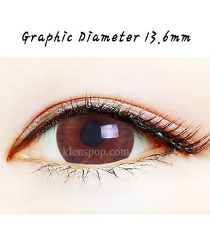 Close-up-Image-of-eye-Ann-Barbie-Brown-40pcs-Daily-Colored-Contacts