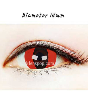 Close-up-Image-of-eye-Arte-Cr-Red-2pcs-Halloween-Contact-Lenses