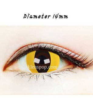 Close-up-Image-of-eye-Arte-Cy-Yellow-2pcs-Halloween-Contact-Lenses