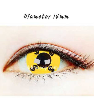 Close-up-Image-of-eye-Arte-Dollar-2pcs-Halloween-Contact-Lenses