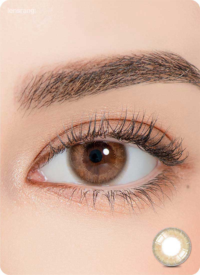 Close-up-Image-of-eye-Celinay-Brown-2pcs-Monthly-Colored-Contacts