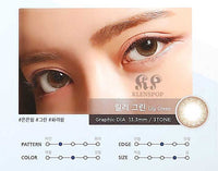 Close-up-Image-of-eye-Clalen-Iris-M-Lily-Green-2pcs-Monthly-Colored-Contacts