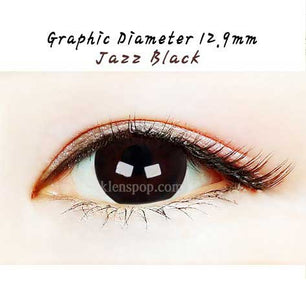 Close-up-Image-of-eye-Clalen-iris-Jazz-Black-40pcs-Daily-Colored-Contacts