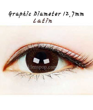 Close-up-Image-of-eye-Clalen-iris-Latin-Brown-40pcs-Daily-Colored-Contacts