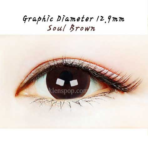 Close-up-Image-of-eye-Clalen-iris-Soul-Brown-10pcs-Daily-Colored-Contacts