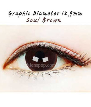 Close-up-Image-of-eye-Clalen-iris-Soul-Brown-40pcs-Daily-Colored-Contacts