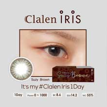 Close-up-Image-of-eye-Clanlen-Iris-Suzy-Brown-2pcs-Daily-Trial-lens-Colored-Contacts