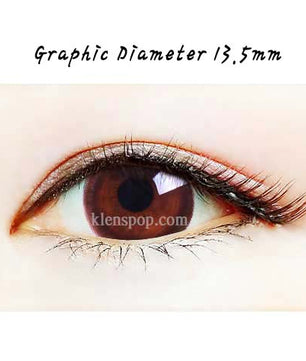 Close-up-Image-of-eye-Dali-2-Brown-2pcs-6Months-Colored-Contacts