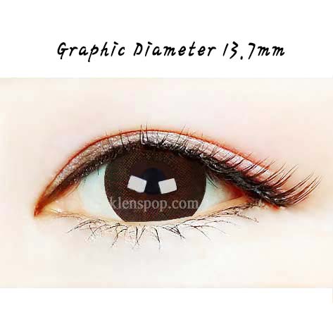Close-up-Image-of-eye-Dali-Extra-Size-Brown-2pcs-6Months-Hyperopia-Colored-Contacts