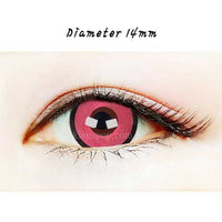 Close-up-Image-of-eye-F-04-Pink-Laser-Halloween-Contact-Lenses