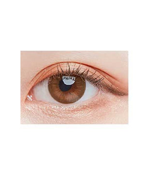 Close-up-Image-of-eye-First-Reve-Brown-B2-2Pcs-Monthly-Colored-Contacts