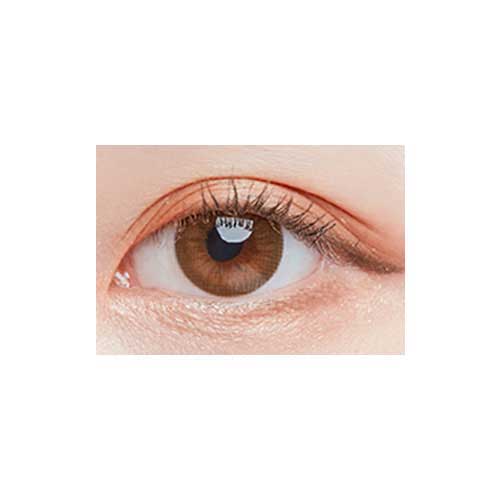 Close-up-Image-of-eye-First-Reve-Brown-B2-2Pcs-Monthly-Colored-Contacts