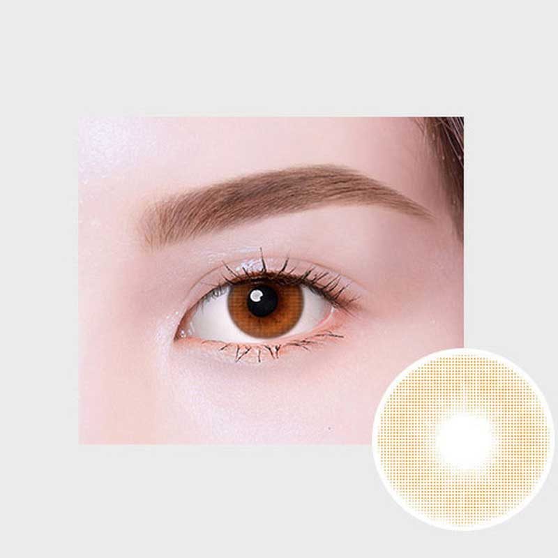 Close-up-Image-of-eye-Flora-Moisture-Rose-1Day-Brown-30pcs-Colored-Contacts