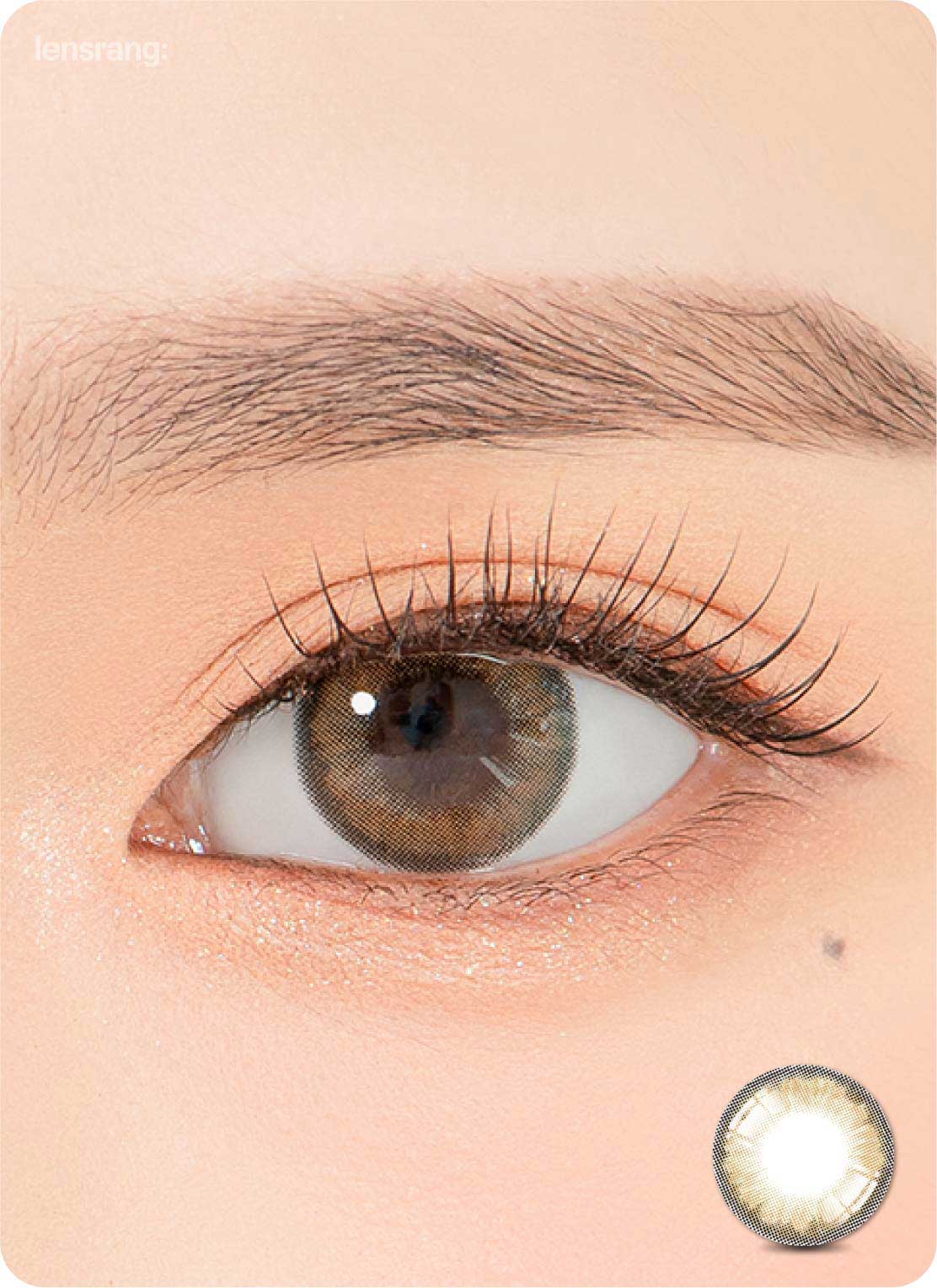 Close-up-Image-of-eye-Hello-Brown-2pcs-Monthly-Colored-Contacts