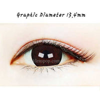 Close-up-Image-of-eye-Ice-Flower-Brown-2pcs-6-Months-Colored-Contacts