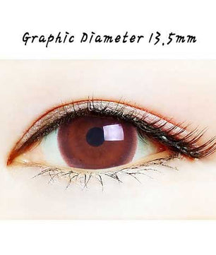 Close-up-Image-of-eye-Magic-Eye-Chocolate-2pcs-6-Months-Colored-Contacts