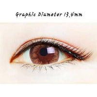 Close-up-Image-of-eye-Magic-Eye-Skinny-Brown-2Pcs-6-Months-Colored-Contacts