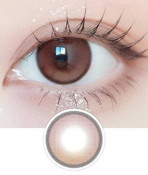 Close-up-Image-of-eye-Monthly-Wish-Ring-Beige-2Pcs-Colored-Contacts