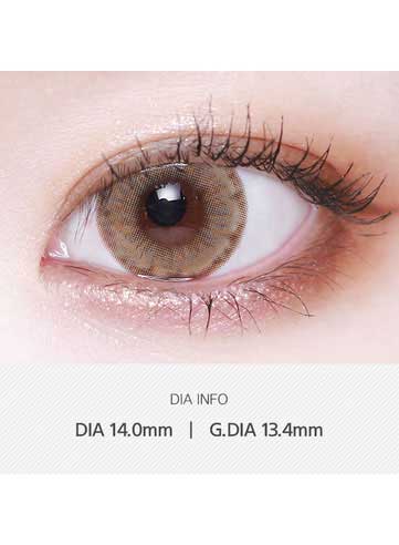 Close-up-Image-of-eye-Moomin-Vello-Brown-10pcs-Daily-Colored-Contacts