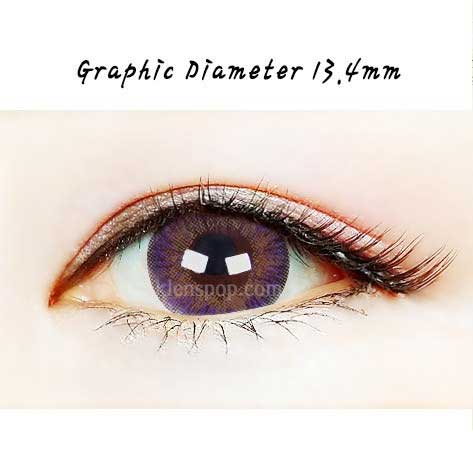 Close-up-Image-of-eye-Neo-Cosmo-3Tone-Violet-2Pcs-6Months-Hyperopia-Colored-Contacts