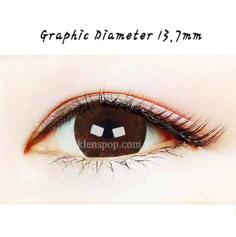 Close-up-Image-of-eye-Ruby-Queen-Brown-2pcs-6Months-Hyperopia-Colored-Contacts