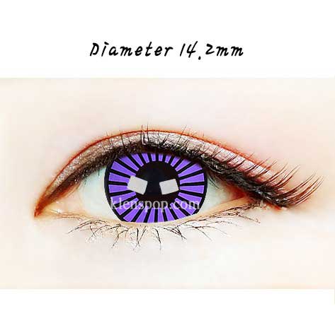 Close-up-Image-of-eye-SF-15-Violet-Halloween-Contact-Lenses