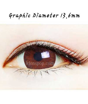 Close-up-Image-of-eye-Shiny-Dali-Brown-12pcs-7day-Colored-Contacts