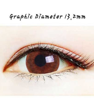 Close-up-Image-of-eye-Silk-Brown-2Pcs-6-Months-Silicone-Hydrogel-Colored-Contacts