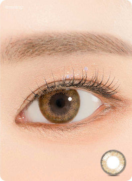 Close-up-Image-of-eye-Stunning-Brown-2pcs-Monthly-Colored-Contacts