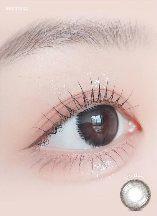 Sugar Cream Ash Black (2pcs) Monthly ( Buy 1 Get 1 Free ) Colored Contacts