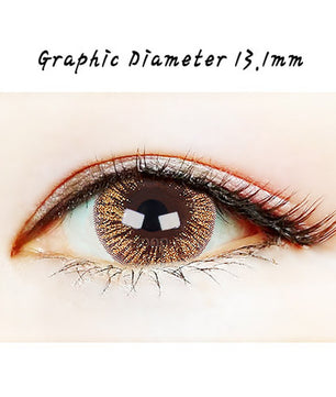 Close-up-Image-of-eye-Touch-Gold-Pearl-Brown-2pcs-Monthly-Colored-Contacts