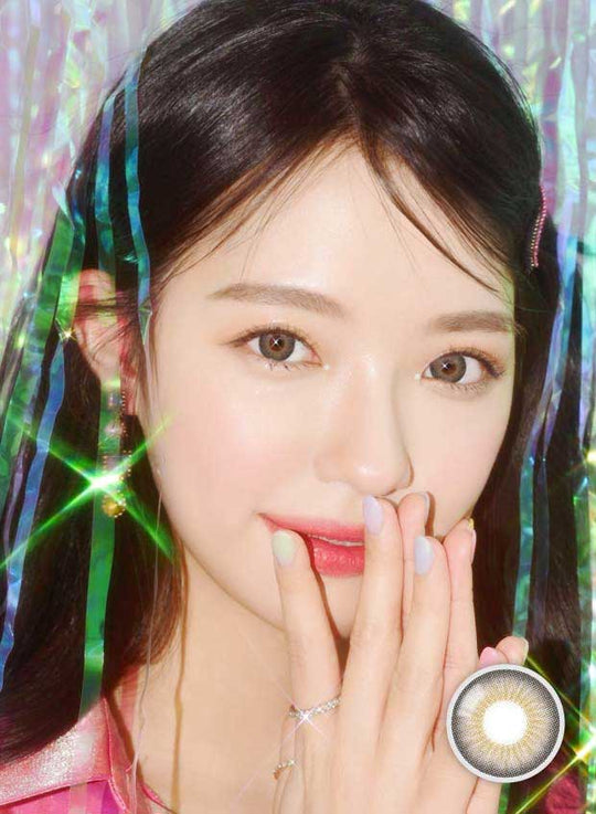 Blendy Brown (1Pcs) Monthly (Buy 1 Get 1 Free) (Silicone Hydrogel) Colored Contacts