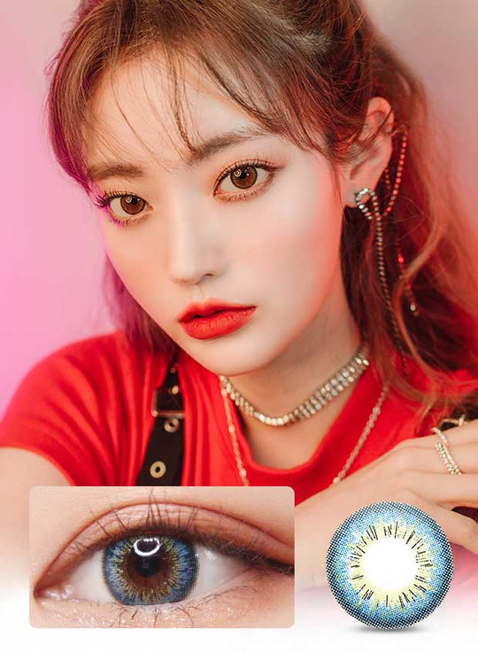 Vanity Blue (1Pcs) 3 Months (Buy 1 Get 1 Free) Colored Contacts