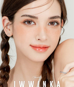 Iwwinka Brown (2pcs) Monthly ( Buy 1 Get 1 Free ) Colored Contacts