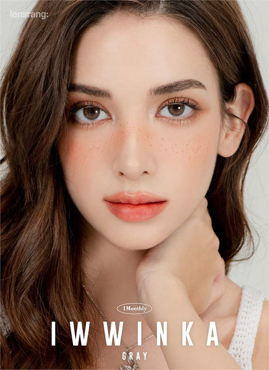 Iwwinka Grey (2pcs) Monthly ( Buy 1 Get 1 Free ) Colored Contacts