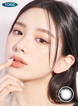 Just Black (1pcs) Monthly (Toric Lens) Sph -1.00 ~ -8.00 Cyl -0.75, -1.25, -1.75 Colored Contacts