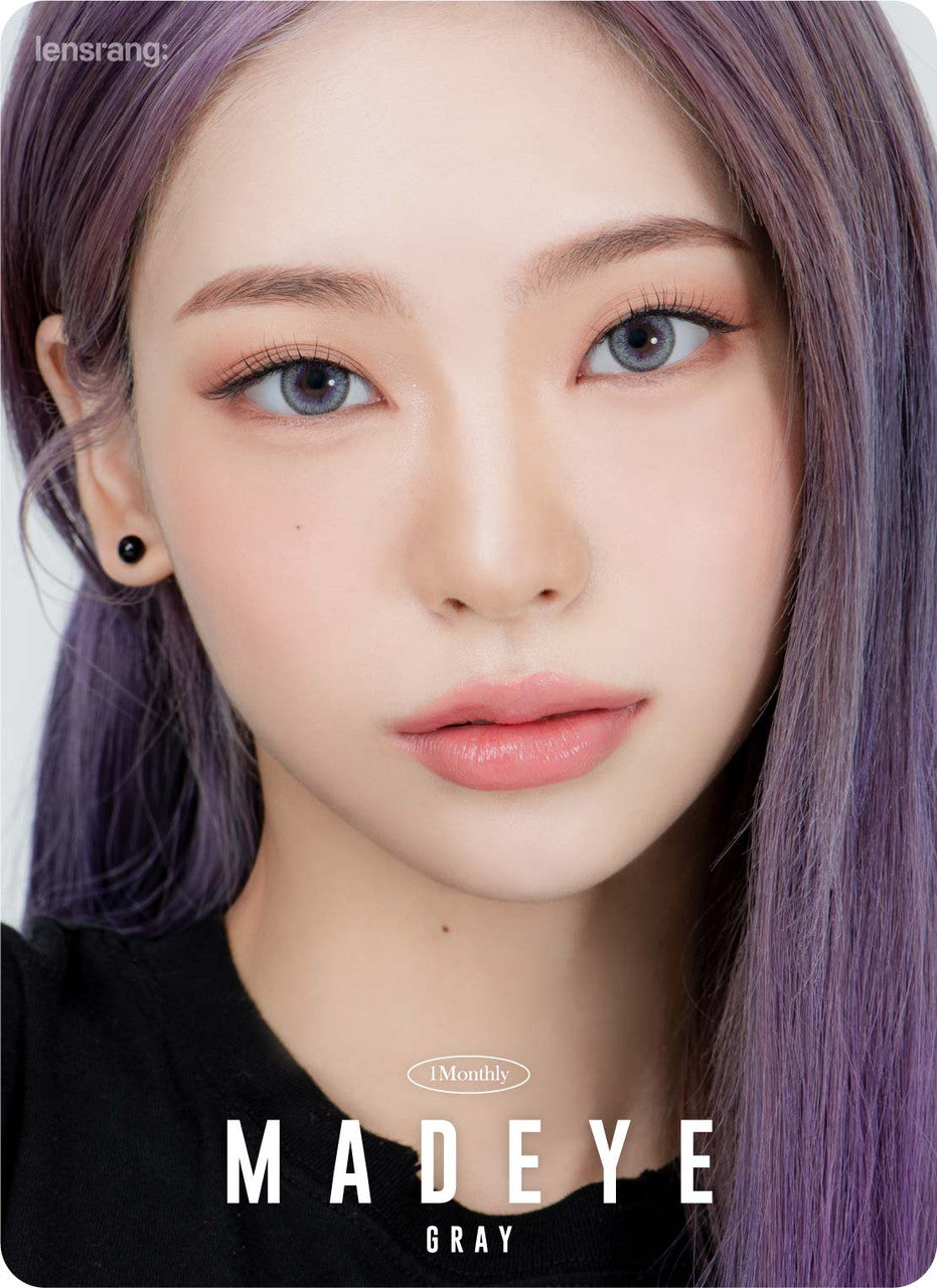 Madeye Grey (2pcs) Monthly ( Buy 1 Get 1 Free ) Colored Contacts
