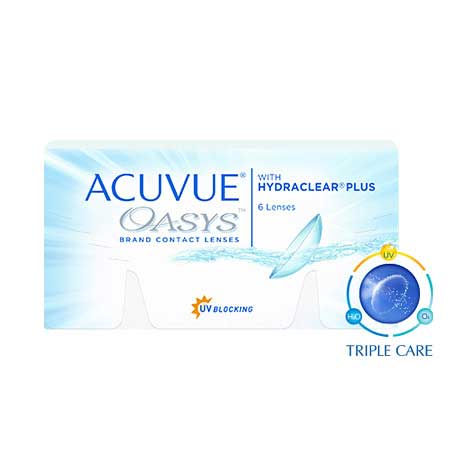 Acuvue Oasys Contact Lenses (6pcs) Biweekly (Toric Lenses) Sph 0.00 ~ -9.00 Cyl -2.75 Ax 180, Bc 8.6